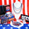 100 PCS Blue Bead Necklace, Blue Mardi Gras Christmas Oval Beads, 30.5" 4th of July Patriotic Beads Necklaces, Parade Throw Accessories for Independence Day Mardi Gras Hanukkah Pirate Theme Party view 3