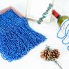 100 PCS Blue Bead Necklace, Blue Mardi Gras Christmas Oval Beads, 30.5" 4th of July Patriotic Beads Necklaces, Parade Throw Accessories for Independence Day Mardi Gras Hanukkah Pirate Theme Party view 4