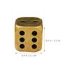 30pcs Sided Brass Dice Game Playing Props for Board Gaming Math Teaching and Role Playing Parties Camping and Family Gatherings view 2