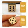 30pcs Sided Brass Dice Game Playing Props for Board Gaming Math Teaching and Role Playing Parties Camping and Family Gatherings view 3