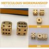 30pcs Sided Brass Dice Game Playing Props for Board Gaming Math Teaching and Role Playing Parties Camping and Family Gatherings view 4