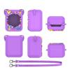 Silicone Cover Case for Bitzee, Silicone Protective Skin Holder with Lanyard, Protective Case (Purple) view 1