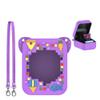 Silicone Cover Case for Bitzee, Silicone Protective Skin Holder with Lanyard, Protective Case (Purple) view 3