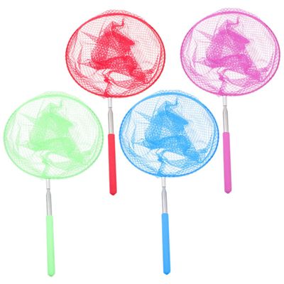 Abaodam 4pcs Telescopic Butterfly Net for Boys and Girls Stainless Steel Catching Net Indoor Outdoor Toys Easy to Use Comfortable Grip