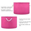 UMIRIKO Violetred Toy Storage Bin for Kids Dog Toy Storage Basket Round Canvas Organizer Basket Toy Hamper Laundry Hamper view 3