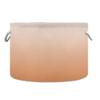 UMIRIKO Gradient Orange Toy Storage Bin for Kids Dog Toy Storage Basket Round Canvas Organizer Basket Toy Hamper Laundry Hamper view 1