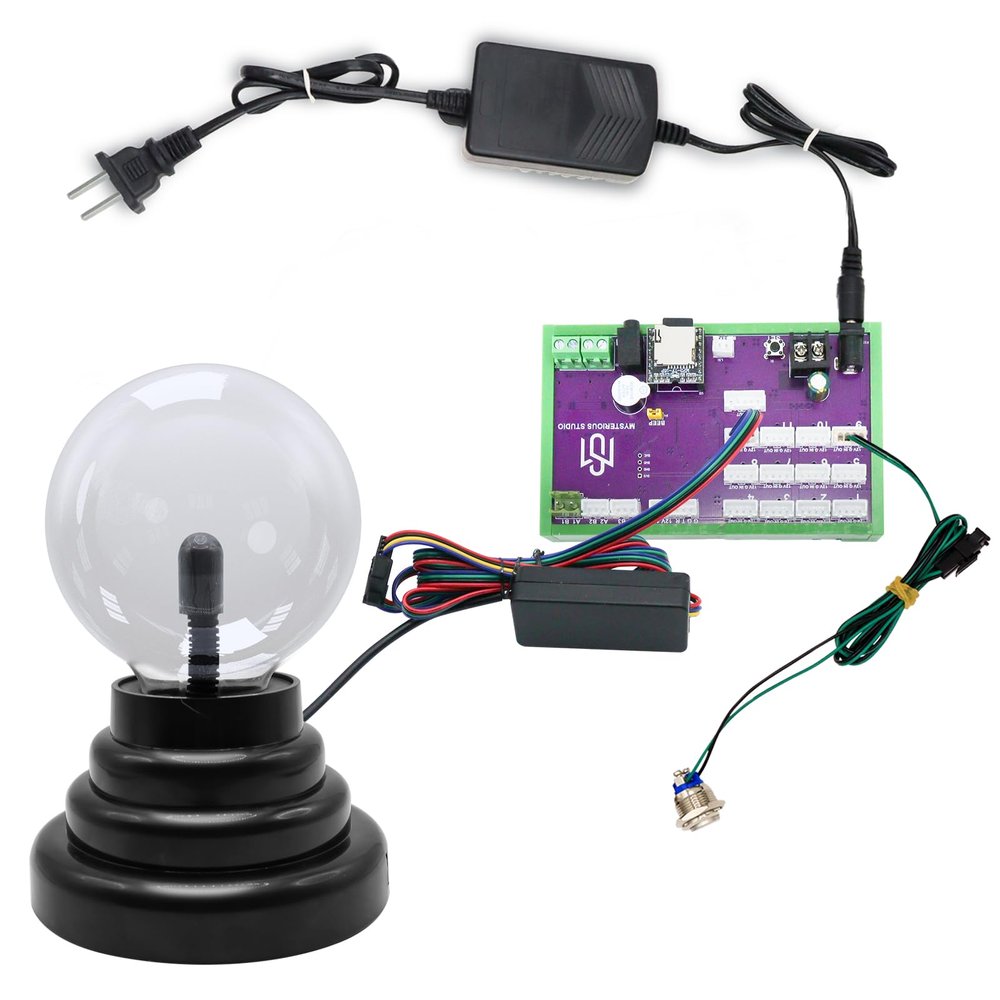 FIONEL Secret Room Escape Game Mechanism Props Electronic Puzzle Mysterious Studio Plasma Ball Static Luminous Touch (Metal Detector)