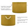 UMIRIKO Dark Goldenrod 01 Toy Storage Bin for Kids Dog Toy Storage Basket Round Canvas Organizer Basket Toy Hamper Laundry Hamper view 3