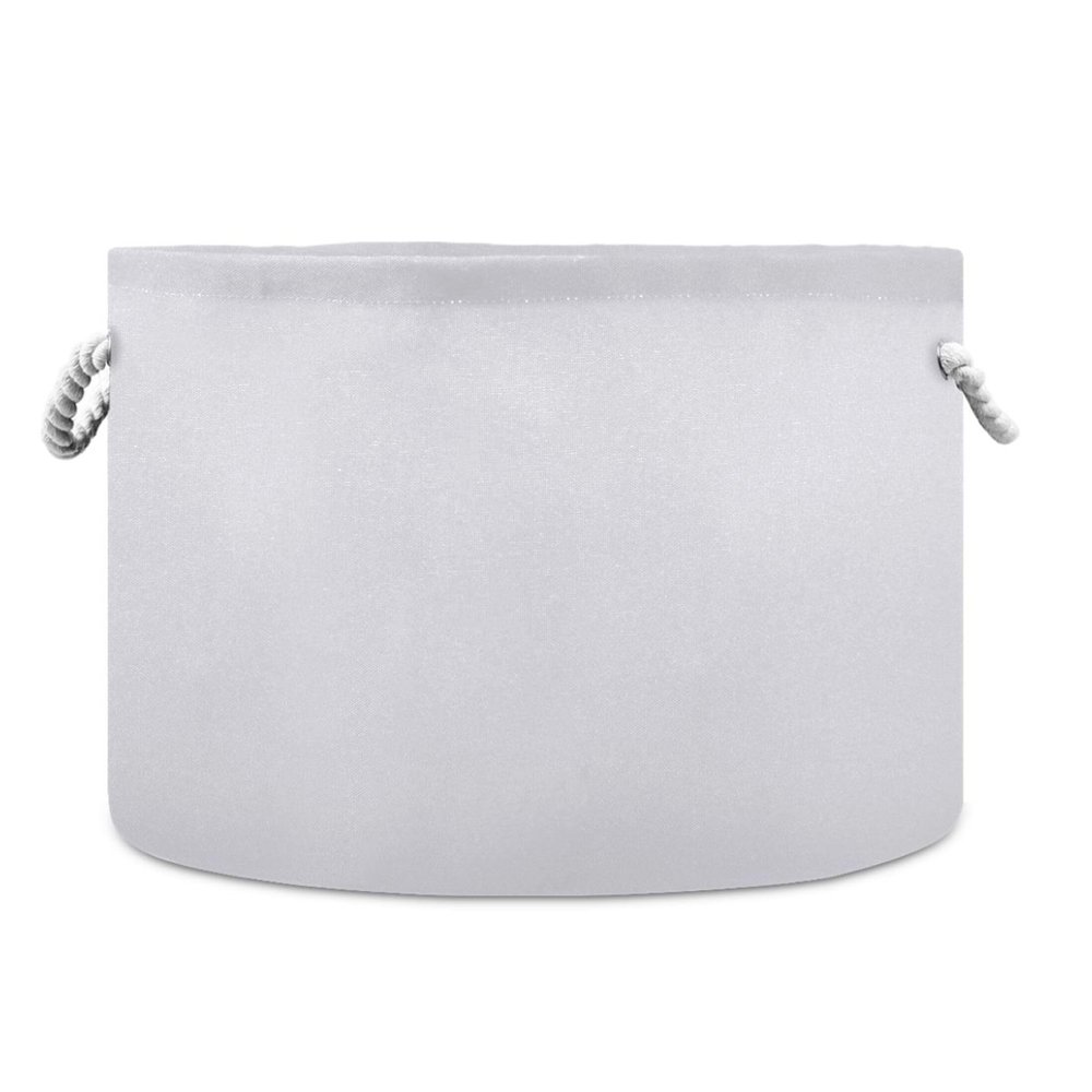 UMIRIKO Ghost White Toy Storage Bin for Kids Dog Toy Storage Basket Round Canvas Organizer Basket Toy Hamper Laundry Hamper