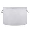 UMIRIKO Ghost White Toy Storage Bin for Kids Dog Toy Storage Basket Round Canvas Organizer Basket Toy Hamper Laundry Hamper view 1