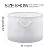 UMIRIKO Ghost White Toy Storage Bin for Kids Dog Toy Storage Basket Round Canvas Organizer Basket Toy Hamper Laundry Hamper view 2