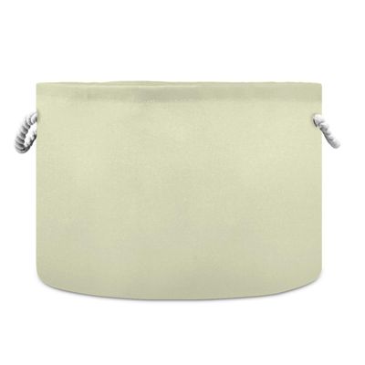 UMIRIKO Light Goldenrod Yellow Toy Storage Bin for Kids Dog Toy Storage Basket Round Canvas Organizer Basket Toy Hamper Laundry Hamper