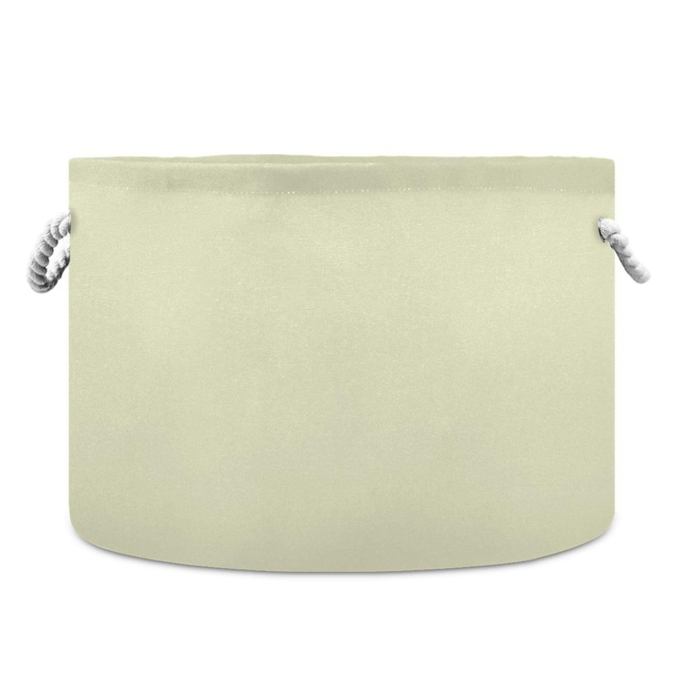 UMIRIKO Light Goldenrod Yellow Toy Storage Bin for Kids Dog Toy Storage Basket Round Canvas Organizer Basket Toy Hamper Laundry Hamper