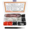 Didamx 50 Sets JST Servo Connectors Male Female Crimp Pin and Cable Kit with Crimping Tool Compatible for Hitec, Futaba, Spektrum Model Airplanes and RC Cars view 2