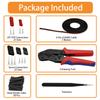 Didamx 50 Sets JST Servo Connectors Male Female Crimp Pin and Cable Kit with Crimping Tool Compatible for Hitec, Futaba, Spektrum Model Airplanes and RC Cars view 3