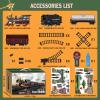 Train Set for Kids Remote Control Train Toys w/Steam Locomotive, Fuel Tank Car & Luxury Tracks, Electric Trains w/Realistic Smoke,Sounds & Lights, Christmas Birthday Gift for Boys Girls 3 4 5 6 7+ view 4
