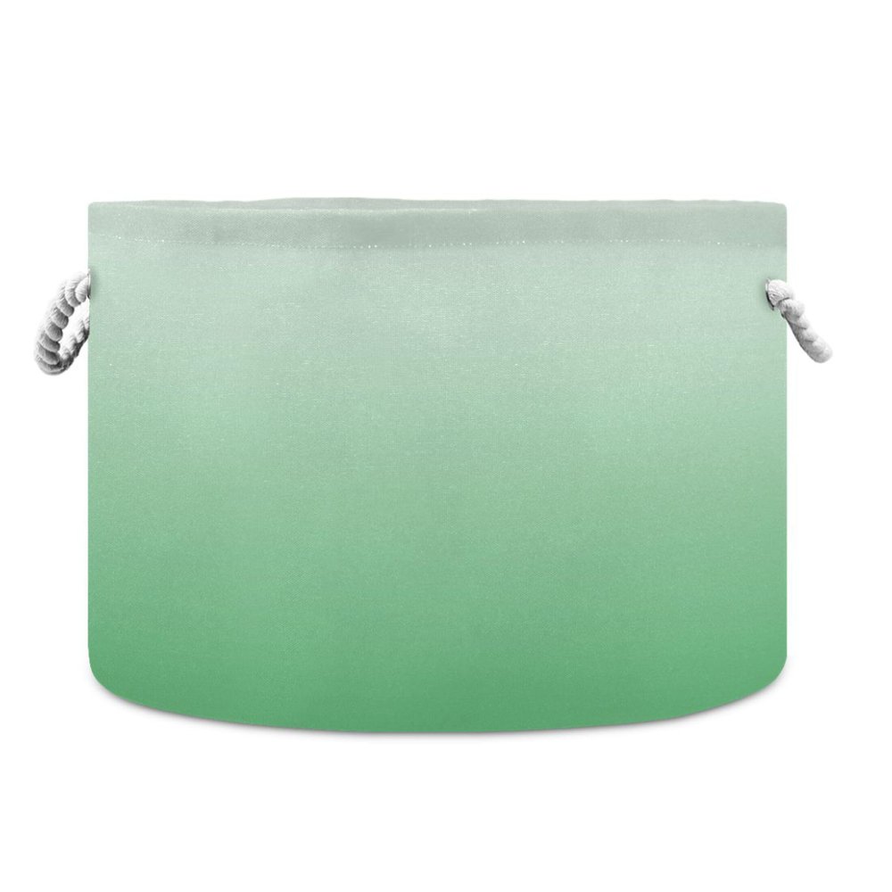 UMIRIKO Gradient Green 01 Toy Storage Bin for Kids Dog Toy Storage Basket Round Canvas Organizer Basket Toy Hamper Laundry Hamper