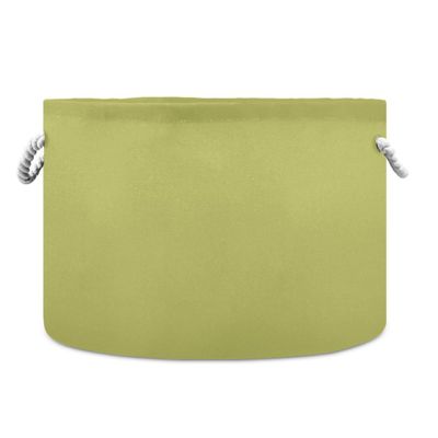 UMIRIKO Fruit Green Toy Storage Bin for Kids Dog Toy Storage Basket Round Canvas Organizer Basket Toy Hamper Laundry Hamper