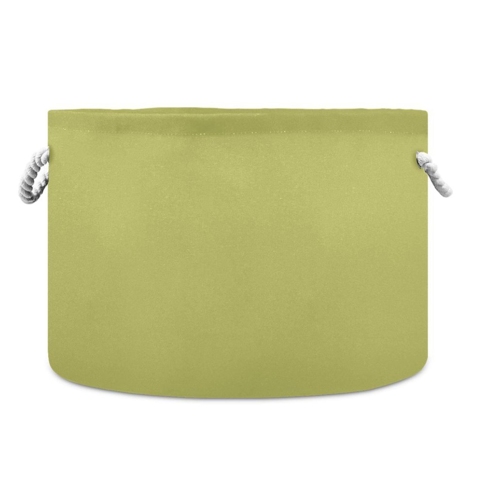 UMIRIKO Fruit Green Toy Storage Bin for Kids Dog Toy Storage Basket Round Canvas Organizer Basket Toy Hamper Laundry Hamper