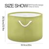 UMIRIKO Fruit Green Toy Storage Bin for Kids Dog Toy Storage Basket Round Canvas Organizer Basket Toy Hamper Laundry Hamper view 2