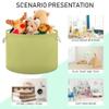 UMIRIKO Fruit Green Toy Storage Bin for Kids Dog Toy Storage Basket Round Canvas Organizer Basket Toy Hamper Laundry Hamper view 4
