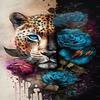 1000 Piece Wooden Puzzles for Adults & Kids- Abstract Flower Leopard - Leisure Toys for All - Best Gift for Birthday Party - Stress-Free Starter Puzzle for Beginners view 1