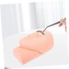 Mannequin Head Pink PVC Eyelash Extension Practice for Beginners view 3