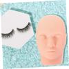 Mannequin Head Pink PVC Eyelash Extension Practice for Beginners view 4