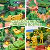 AuntyFey Army Men Playset with Plastic Army Men Action Figures, Military Toys with Mat, Toy Soldiers for Boys with Green Tanks, Army Toys for Boys Age 4-8-12 view 2