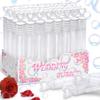 32Pcs Wedding Bubble Wands Bulk(White Heart Top), Mini Bubble Party Favors, Valentine's Day, Anniversary Supplies, Wedding Send Off, Gift Box Decoration, Goody Bag Stuffers Filler for Couple Guest Kid view 1