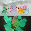 100pcs Mini Resin Duck,15 mm Dollhouse Dcor Glow in The Dark for Aquarium Decor Micro Fairy Garden Landscape Hide,Seek Party Toys,Easter Basket Stuffer, Gift for All Ages (Pink-Duck) view 3
