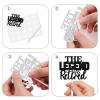 18pcs Black Glitter Silhouette Cupcake Topper The Legend Has Retired Theme Decor Supplies Male Going Away Father's Day Family Party Decorations view 4