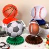 12pcs Sports Themed Birthday Party Decorations Sports Table Honeycomb Centerpieces Baseball Soccer Football Basketball Table Centerpieces Sports Themed Table Toppers Birthday Party Supplies for Boys view 3