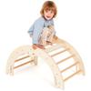 GROWGO Climbing Arch for Toddlers, Multiuse Montessori Climber, Toddler Rocker, Wooden Balance Board, Toy Storage, Easy to Assemble Play Gym - Detailed Guide Included, Perfect for Active Play view 1