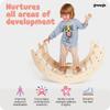 GROWGO Climbing Arch for Toddlers, Multiuse Montessori Climber, Toddler Rocker, Wooden Balance Board, Toy Storage, Easy to Assemble Play Gym - Detailed Guide Included, Perfect for Active Play view 2