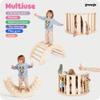 GROWGO Climbing Arch for Toddlers, Multiuse Montessori Climber, Toddler Rocker, Wooden Balance Board, Toy Storage, Easy to Assemble Play Gym - Detailed Guide Included, Perfect for Active Play view 3