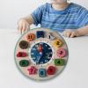 Shape Sorter Clock Puzzle Toys Geometry Learn Clock Teaching Clocks for Toddlers view 3