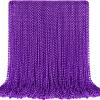 SHAOQINLIN 100 PCS Purple Mardi Gras Beads, Purple Oval Beads Necklaces 30.5" Metallic Beaded Costume Necklaces Party Necklaces for Halloween Mardi Gras Parade Throws Wedding Birthday Party Favors view 1