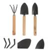 BESTonZON 3-Piece Camping Shovel Set Garden Tools Mini Shovel Trowel Rake Random Style view 4