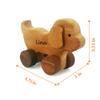Wooden Toy Puppy Car - Personalised Toys Baby Push Car - Baby Boy Wooden Dog Toys - Wood Toy Dog On Wheels For Infant Boys - Pull Puppy Toy For Toddler - Push Car For Baby - Handmade Infant Toys Dog view 4