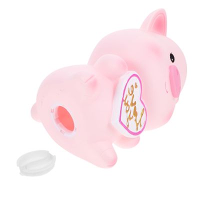 Abaodam Lovely Cartoon Pig Piggy Bank for Boys and Girls Vinyl Saving Pot Adorable Birthday for Boys and Girls Fun Household Money Pot for Savings