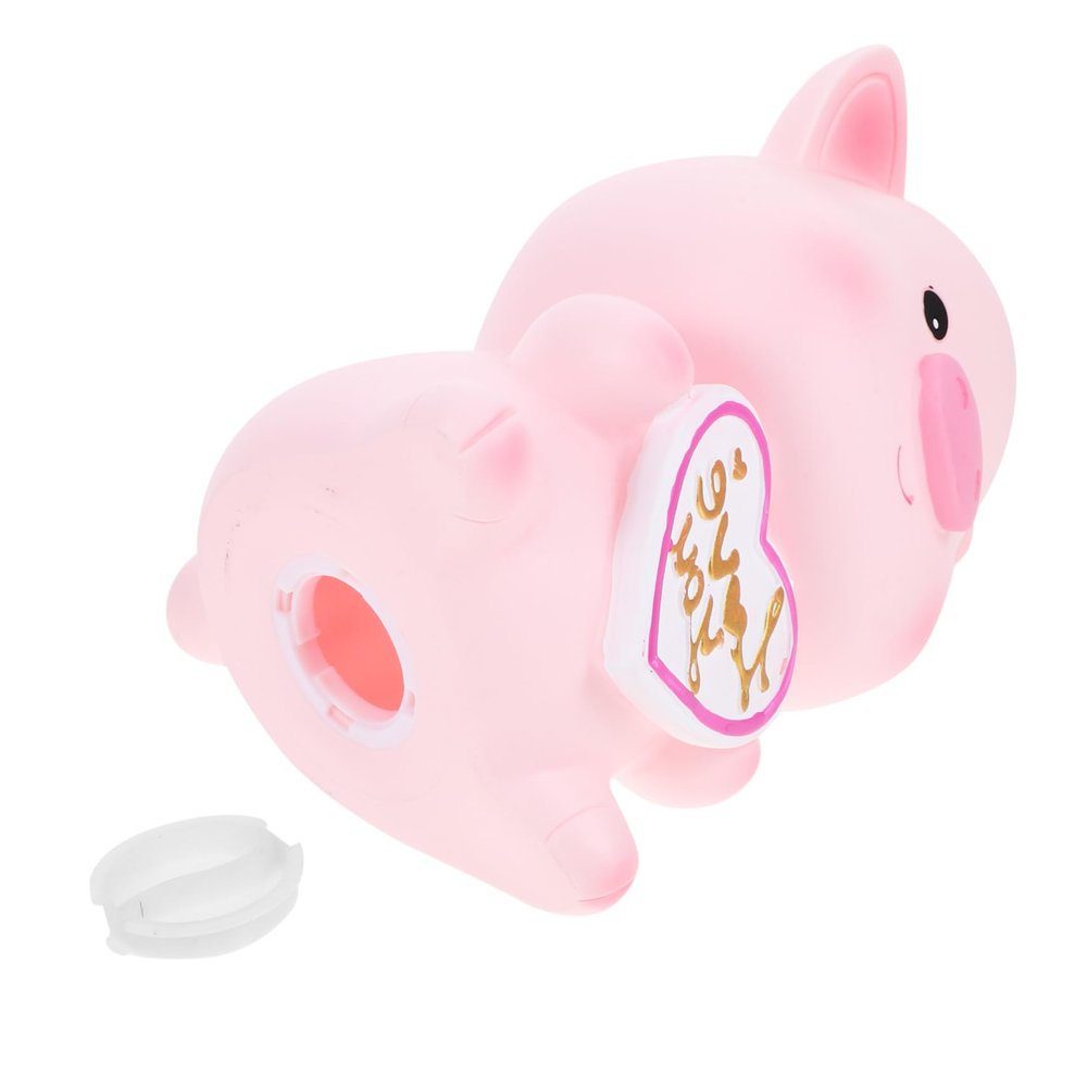 Abaodam Lovely Cartoon Pig Piggy Bank for Boys and Girls Vinyl Saving Pot Adorable Birthday for Boys and Girls Fun Household Money Pot for Savings