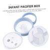 ERINGOGO Pacifier Box Case 2pcs Portable Pacifier Holder Handle Cartoon Design for Newborns and Travel view 2
