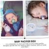 ERINGOGO Pacifier Box Case 2pcs Portable Pacifier Holder Handle Cartoon Design for Newborns and Travel view 3
