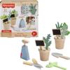 Fisher-Price Wood Pretend Play Toy Herb Garden & Tools Set, 12-Piece Wooden Playset for Preschool Kids Ages 3+ Years view 1