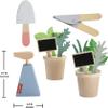 Fisher-Price Wood Pretend Play Toy Herb Garden & Tools Set, 12-Piece Wooden Playset for Preschool Kids Ages 3+ Years view 2