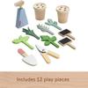Fisher-Price Wood Pretend Play Toy Herb Garden & Tools Set, 12-Piece Wooden Playset for Preschool Kids Ages 3+ Years view 3