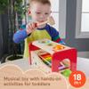 Fisher-Price Wood Toddler Toy Pound & Tap Bench Xylophone, 6-Piece Wooden Musical Activity for Preschool Kids Ages 18+ Months view 2