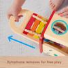 Fisher-Price Wood Toddler Toy Pound & Tap Bench Xylophone, 6-Piece Wooden Musical Activity for Preschool Kids Ages 18+ Months view 4
