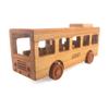 Personalized Wooden Toy Bus For Toddlers, Customized Wooden School Bus Toy, Montessori Toys For 1 Year Old, Baby Bus, Push Cars On The Wheels Toys, School Bus Toys For Toddlers 1-3, Wooden Toy Cars view 1
